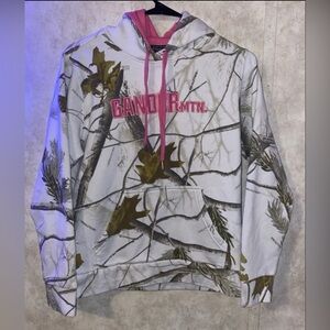 Gander Mountain White Camo Hoodie with Pink Details